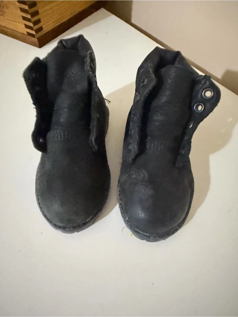 Timberland Kids Black Leather Lace-Up Boots